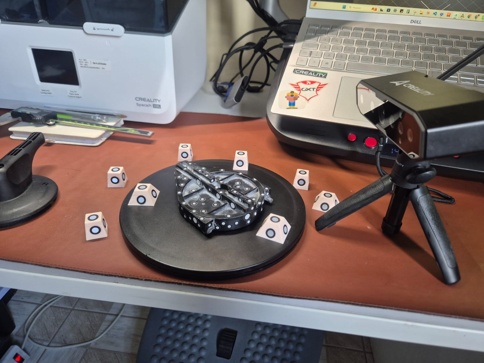 Scanner 3D em bancada